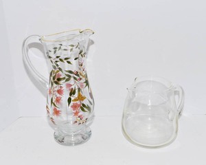 Glass Pitchers  Set of 2