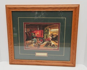 Charles Freitag Forever Red  Framed Artwork (19 x 17)