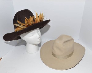 Vintage Wool Hats  Set of 2