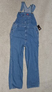 Dickies Denim Overalls  NWT, Size 34 x 34