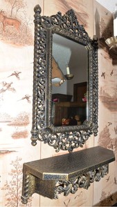 Decorative Wall Mirror & Shelf