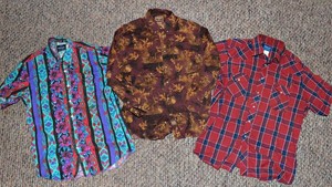 Mens Wrangler & Buckhorn River Button-Up Shirts  Set of 3
