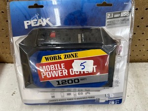 PEAK - WorkZone MOBILE POWER OUTLET - 1200 Watt