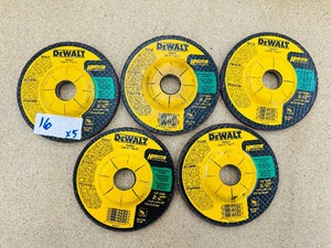 Lot of 5  4 12 in MASONRY GRIND WHEELS
