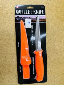 NEW 11 in FILLET KNIFE w Belt Clip Sheath
