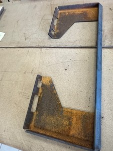Heavy Duty Weld-on BACKPLATE - Open Center - Skid Steer Quick attach - new