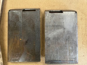 HD Weld-on BACKPLATE - Split (2 pc) - Skid Steer Quick Attach