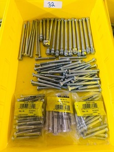 ASSORTED HEX BOLTS, some with nuts