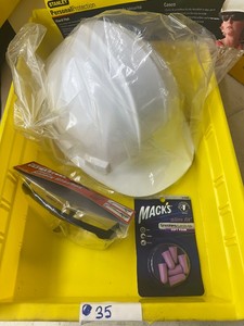PPE LOT - New Stanley HARD HAT, UltraSteel SADETY GLASSES & Slim Fit EAR PLUGS