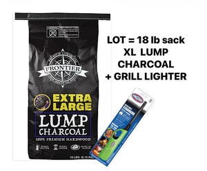 18 lb X-LARGE LUMP CHARCOAL  Kingsford Grill Lighter