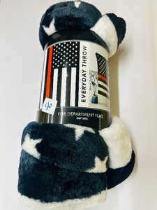 FIREMAN FLAG BLANKET  - New