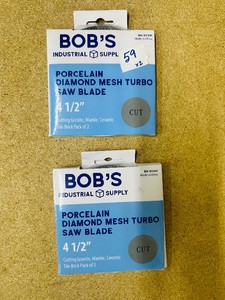 ( 2 ) 2-packs - 4 12  GraniteMarbleCeramic Tile  SAW BLADES - 4.5 in