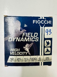 FIOCCHI Field Dynamics 12 ga - 2 34 1.25 oz 6-Shot - 1330 fps