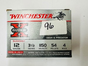 Winchester SuperX 12 ga - 3 12 - 4 Buck - 54 Pellets - 1150 fps  - Deer & Predator