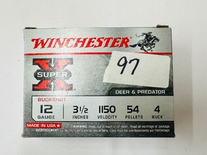 Winchester SuperX 12 ga - 3 12 - 4 Buck - 54 Pellets - 1150 fps  - Deer & Predator
