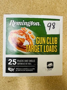 Remington GUN CLUB TARGET LOADS - 12 ga - 2 34 - 1 18 oz - 8 Shot - 1145 fps - Plastic Shot