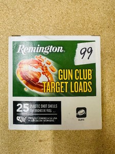 Remington GUN CLUB TARGET LOADS - 12 ga - 2 34 - 1 18 oz - 8 Shot - 1145 fps - Plastic Shot