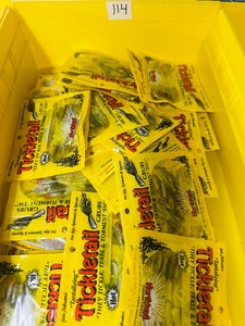 40 pkgs - Retail lot of NORTHLAND TACKLE Soft Plastic Bait - TICKLETAIL GRUBS - Blink