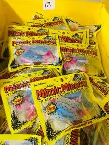 40 pkgs - Retail lot of NORTHLAND TACKLE Soft Plastic Bait - MIMIC MINNOW TAILS - Rainbow Trout
