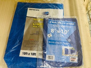 2 TARPS - 10 x 10,  8x10