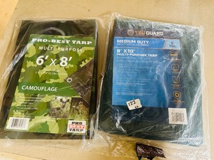 2 TARPS - 6x8  &  8x10
