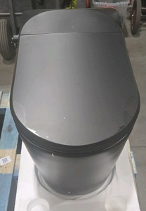 ANZZIENVO Echo Elongated 1.28 GPF Smart Bidet Toilet in Matte Black with Auto Open, Auto Close, Auto Flush, and Heated Seat