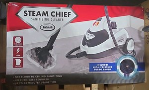 EwbankSteam Cleaner 1800W for Most Surfaces with Included Attachments, Corded