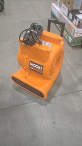 RIDGID1625 CFM 3-Speed, Portable AM2560 Air Mover Blower Fan with Collapsible Handle, Rear Wheels, Water Damage Restoration