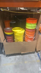 Pallet of Assorted Pails & Totes  Various Sizes & Styles