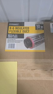 Everbilt10 in. x 25 ft. R6 Insulated Flexible Duct Silver Jacket