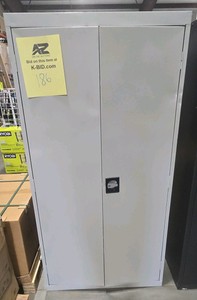 SanduskyElite Series 36 in. W x 72 in. H x 24 in. D 22-Gauge 5-Shelf Steel Freestanding Garage Storage Cabinet in Dove Gray