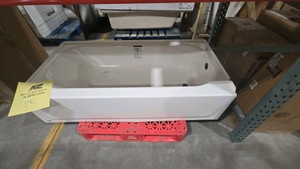 Bootz IndustriesAloha 60 in. x 30 in. Alcove Soaking Bathtub with Right Drain in White
