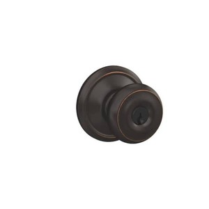 (3) SchlageGeorgian Aged Bronze Keyed Entry Door Knob