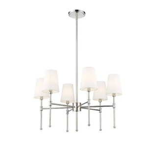 Millennium LightingAdorra 6-Light Polished Nickel Chandelier Ceiling Light