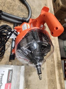 RIDGID PowerClear 120-Volt Drain Cleaning Snake Auger Machine for Heavy Duty Pipe Cleaning for Tubs, Showers, and Sinks
