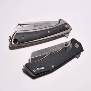 2 Buck Sheepsfoot Cleaver Blade Folding Knives - 252, 0263