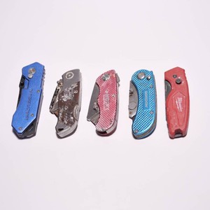 5 Folding Utility Knives in Rough Shape
