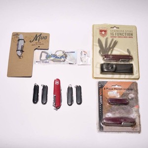 Lot of 11 China made Folding Knife Multi Tools Some Brand New
