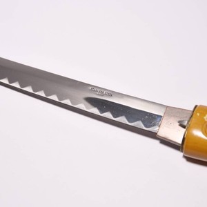 Bamboo Handle Fixed Blade Knife Sword With Sheath 11 Blade