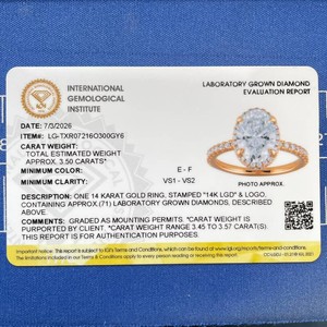 NEW! 3.50 Carat Oval Hidden Halo Pavé Ring in 14k Yellow Gold w/ IGI Certificate *VIDEO*