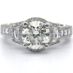 Tacori 3.35 Carat Diamond Ring in Platinum w 2.09 Carat VVS2I Center $40,000 New VIDEO