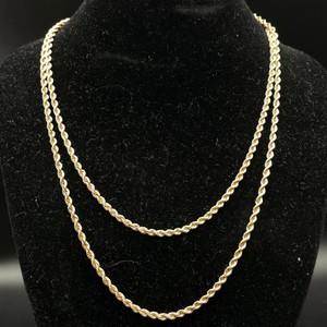 ITALY Heavy Chain in 14k Yellow Gold, 30 Length 17.56 Grams VIDEO