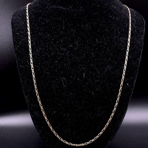 Estate Fancy Link Chain in 14k White Gold, Long Length VIDEO