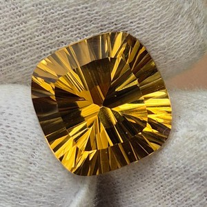 13.38 Carat Natural Citrine Starburst Cut Retail $670