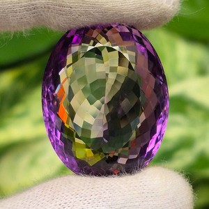 73.84 Carat Natural Amethyst, Oval Faceted Cut