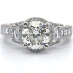 Tacori 3.35 Carat Diamond Ring in Platinum w/ 2.09 Carat VVS2/I Center; $40,000 New *VIDEO*