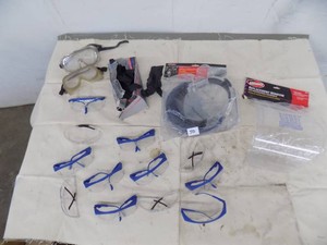 Face Shields  Safety Glasses  Rubber Gloves