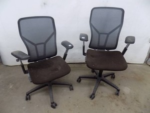 2- Fully Adjustable Chairs  Deer Stand  Shop Office Allsteel