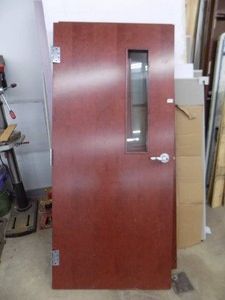 Commercial Heavy-Duty Door with Window  79 14 Tall  35 34 Wide