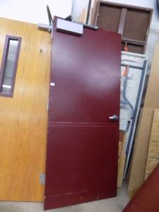 Commercial Heavy-Duty Metal Door with Closure  83 14  23 34 Wide